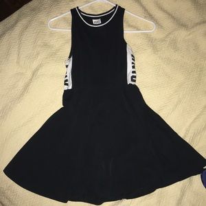 Black mini dress